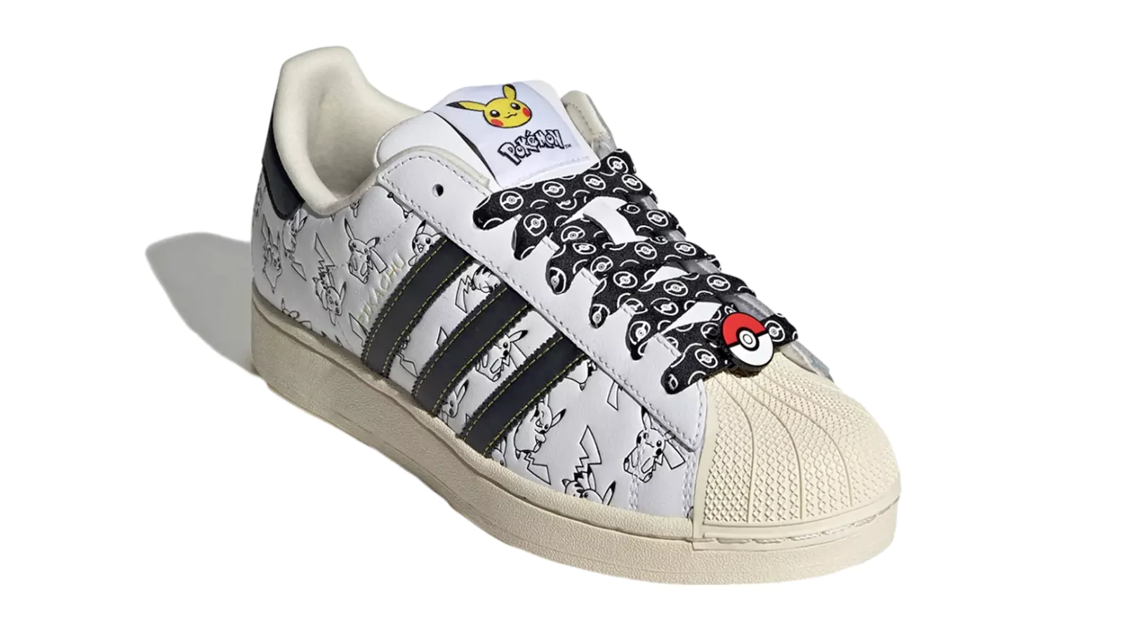 کتونی آدیداس Superstar Pikachu سفید