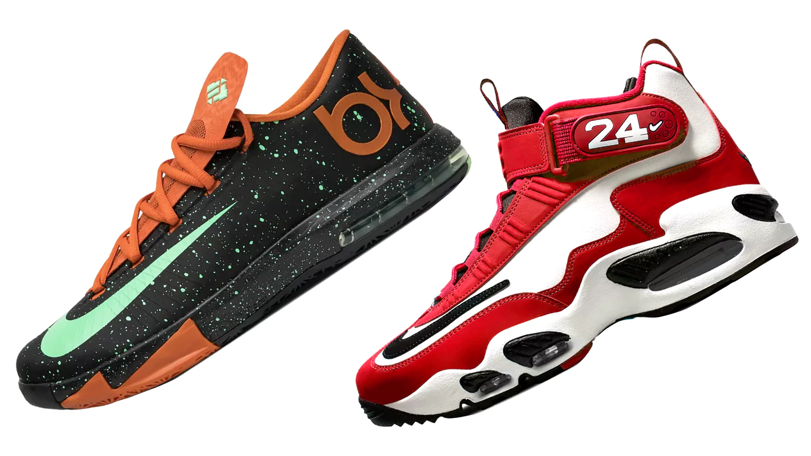 کتونی Nike Air Griffey Max 1 “Cincinnati Reds” و Nike KD 6 “Texas”