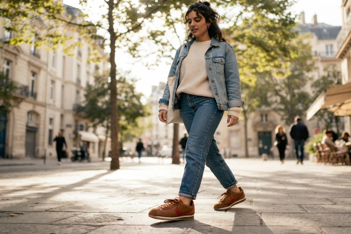 کتونی نایک کورتز قهوه‌ای - Nike Cortez