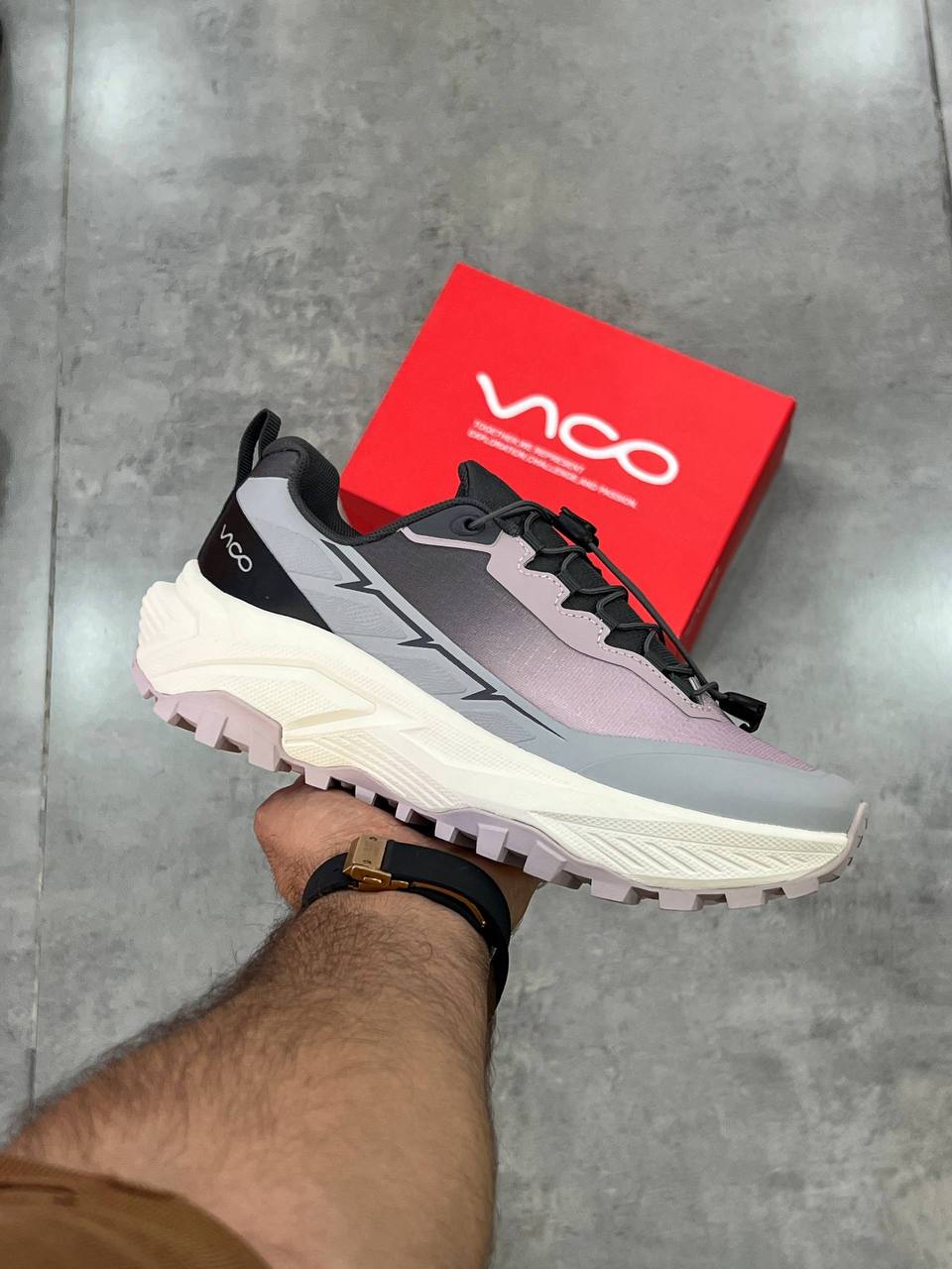 کتونی روزمرگی و طبیعت گردی ویکو طوسی مشکی || vico