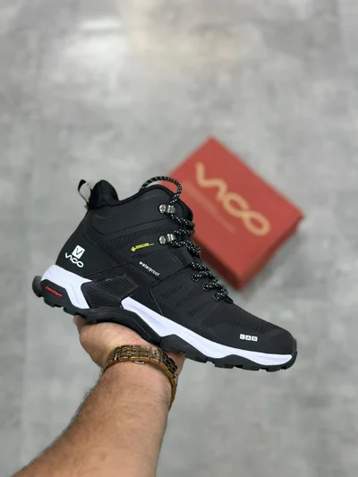 کفش روزمرگی و طبیعت‌گردی ویکو مشکی سفید | Vico