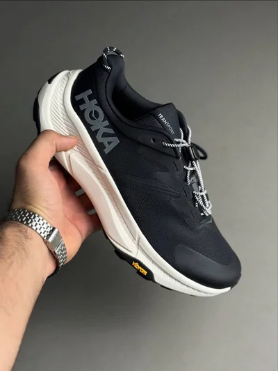 کتونی هوکا ترانسپورت مشکی سفید - Hoka Transport