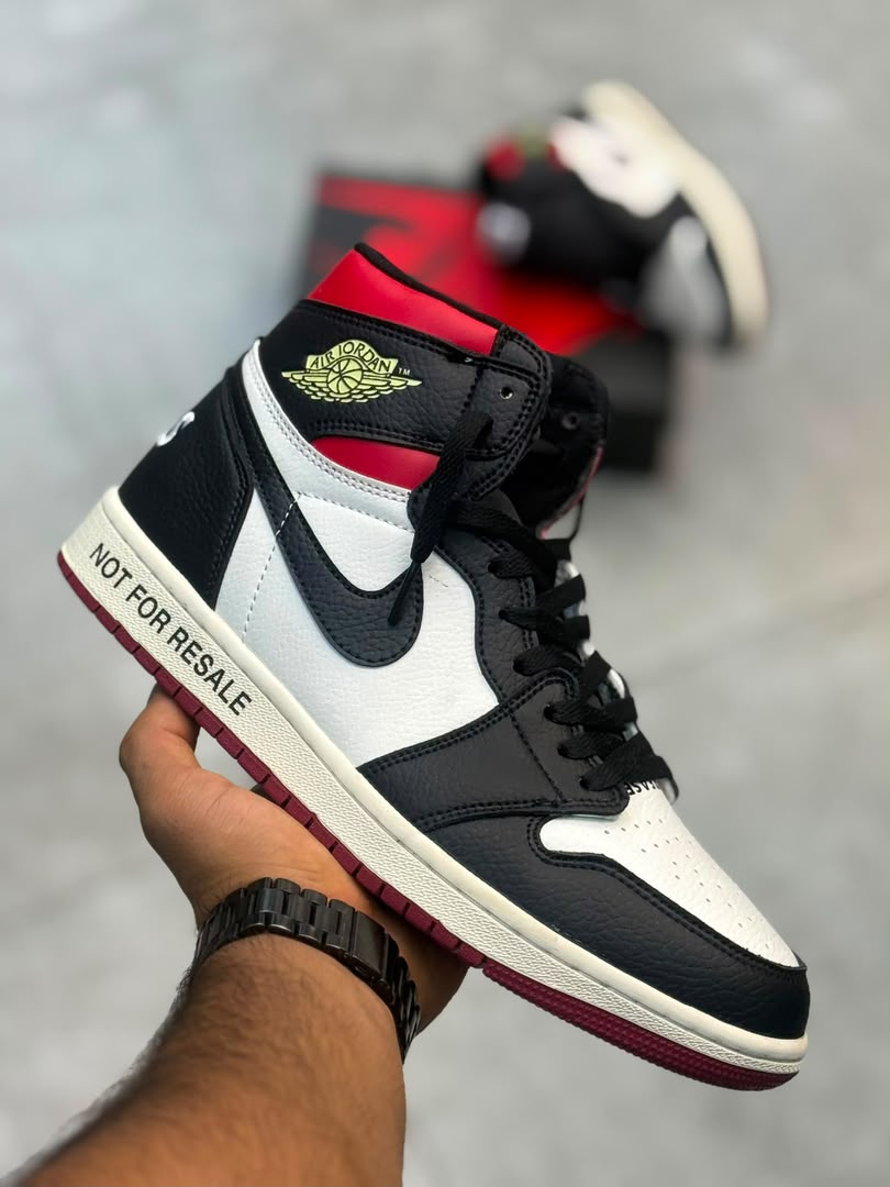 کتونی نایک ایر جردن 1 مشکی سفید || Air Jordan 1 Mid SE