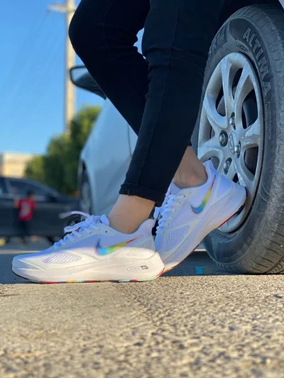 کتونی نایک گاید 10 سفید هفت رنگ Nike Guide 10