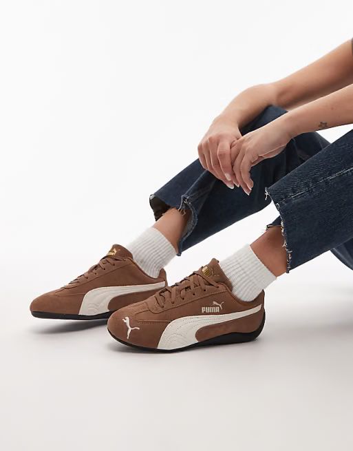 کتونی پوما اسپید کت قهوه ای - Puma Speed Cat