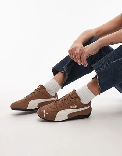 کتونی پوما اسپید کت قهوه ای - Puma Speed Cat