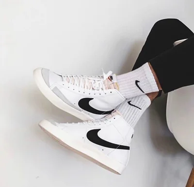 کتونی نایک بلیزر ساق دار سفید | Nike Blazer