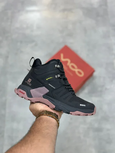 کفش روزمرگی و طبیعت‌گردی ویکو مشکی صورتی | Vico