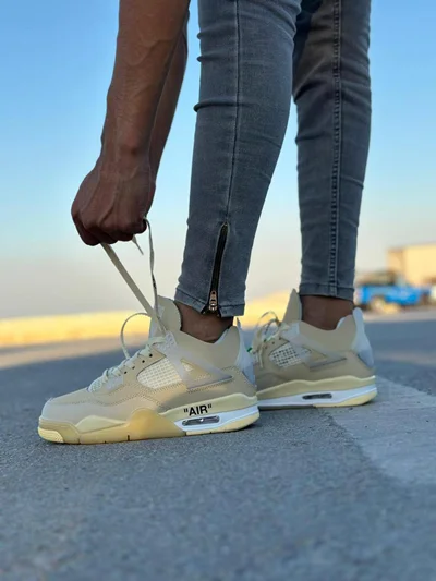 کتونی نایک ایر جردن 4 کرم | Nike Air Jordan 4