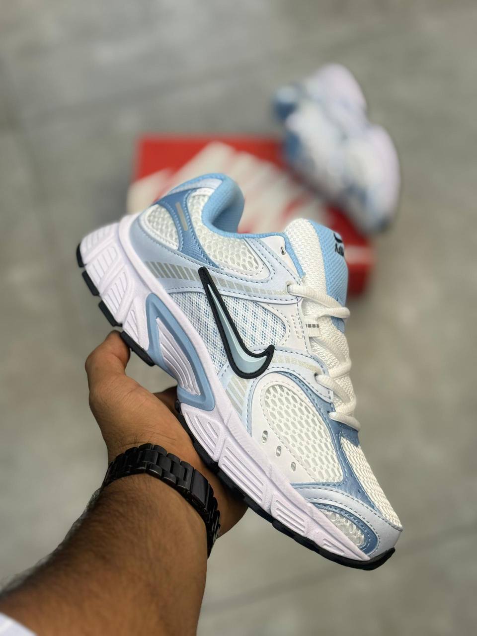کتونی نایک وی 5 (نایک وی فایو) سفید آبی - Nike V5 RNR