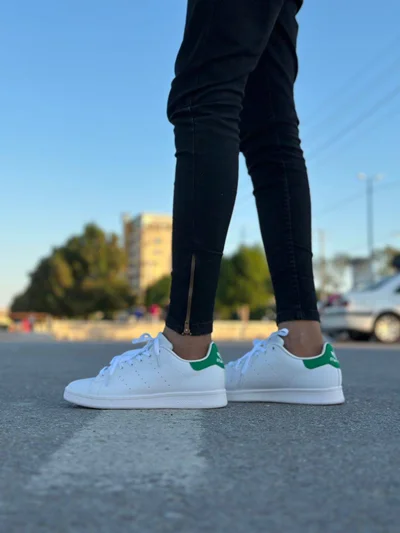 کتونی آدیداس استن اسمیت سفید سبز Adidas Stan Smith