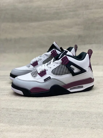 کتونی نایک ایر جردن 4 سفید بنفش | Nike Air Jordan 4