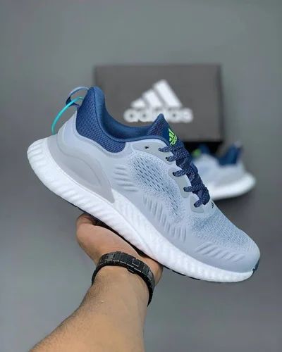 کتونی آدیداس آلفابونس بوست آبی طوسی Adidas Alphabounce Boost