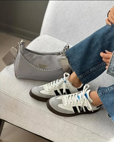 کتونی آدیداس سامبا مشکی قهوه ای Adidas Samba