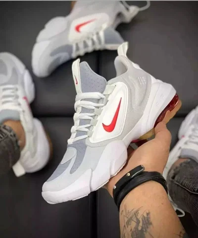 کتونی نایک ایرمکس آلفا ساواج سفید قرمز Nike Air Max Alpha Savage