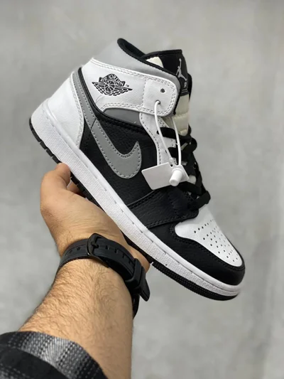 کتونی نایک ایر جردن 1 مردانه و زنانه مشکی طوسی | Nike air Jordan 1