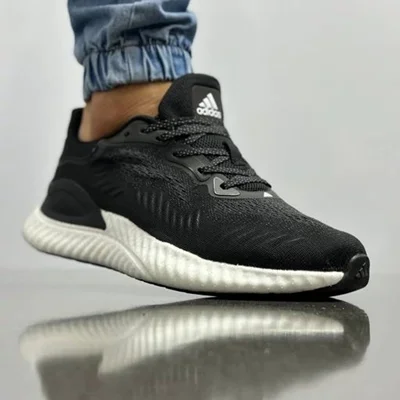 کتونی آدیداس آلفابونس بوست مشکی سفید Adidas Alphabounce Boost
