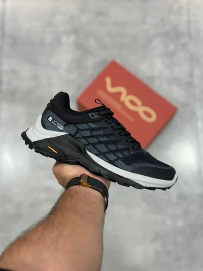 کفش پیاده‌روی و طبیعت‌گردی ویکو مشکی سفید | Vico