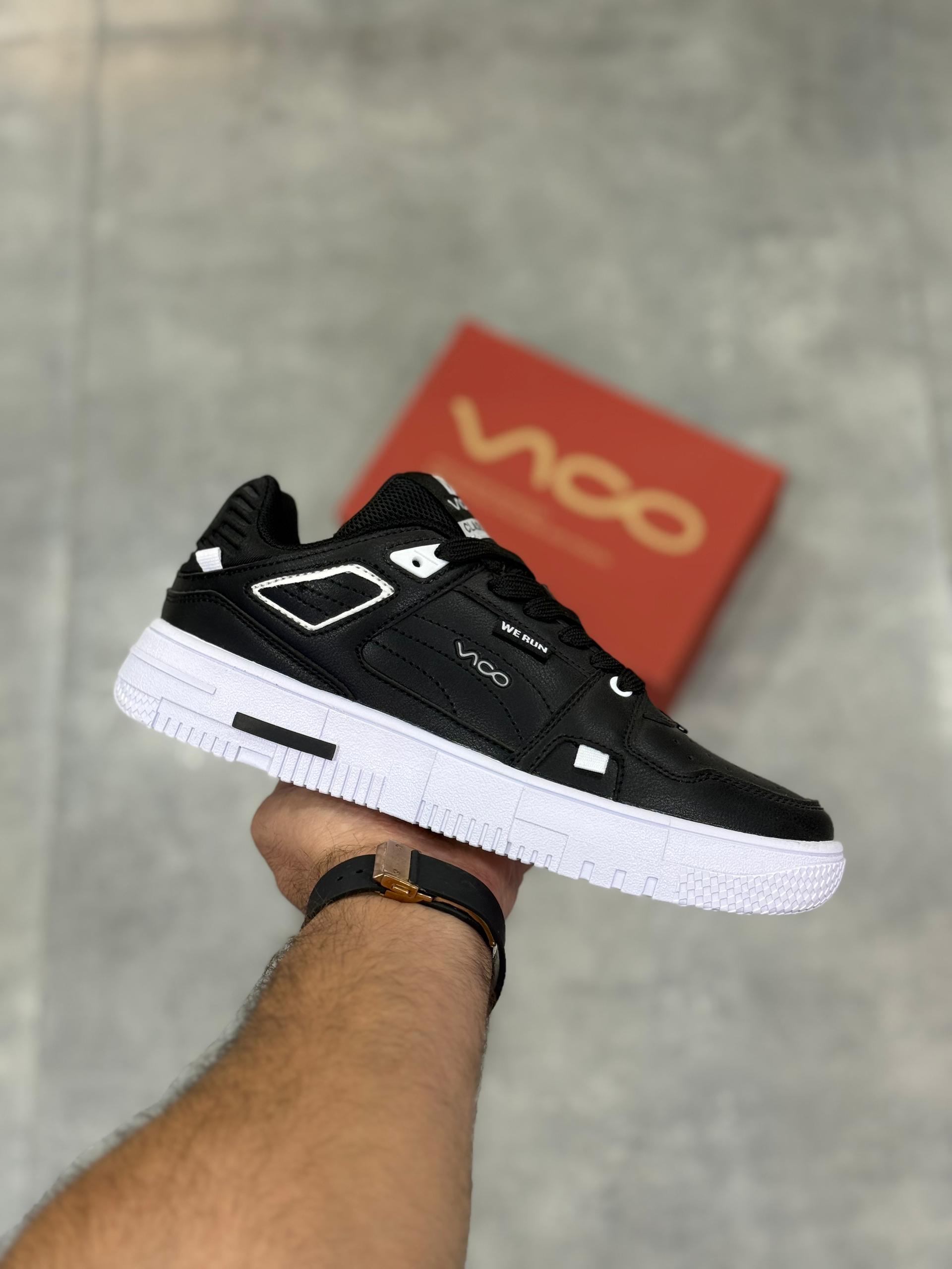 کفش روزمره‌گی ویکو مشکی سفید | Vico