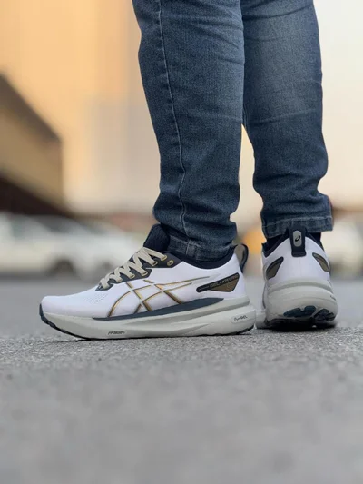 کتونی آسیکس ژل کایانو 31 سفید طوسی | Asics Gel Kayano 31