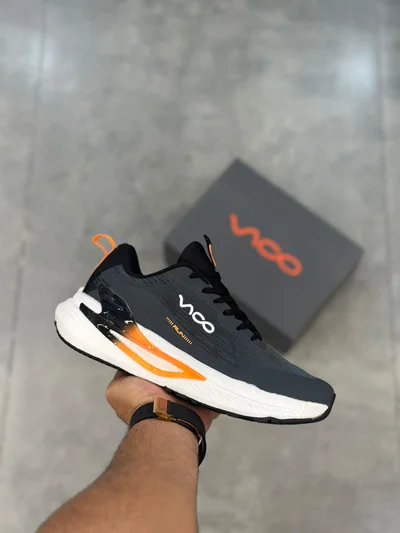 کفش پیاده‌روی زغالی نارنجی ویکو | Vico