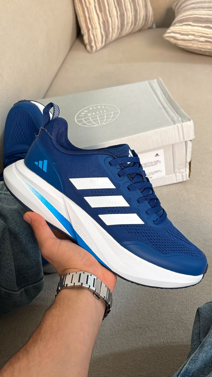 کتونی ادیداس ران فالکون ابی سفید || Adidas Run Falcon