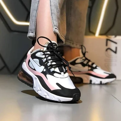 کتونی نایک ایر مکس 270 ری اکت سفید صورتی | Nike air max 270 react