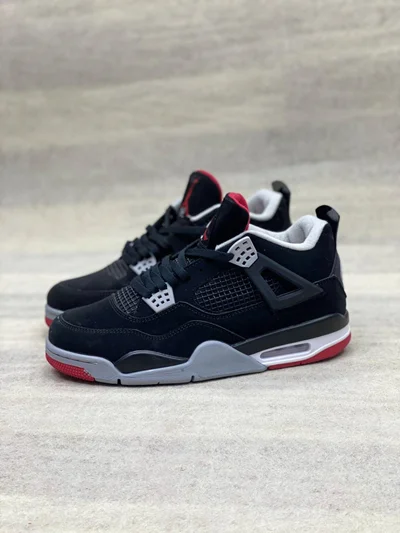 کتونی نایک ایر جردن 4 طوسی سرمه ای | Nike Air Jordan 4