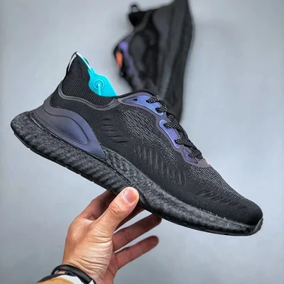 کتونی آدیداس آلفابونس بوست مشکی پر‌ کلاغی Adidas Alphabounce Boost
