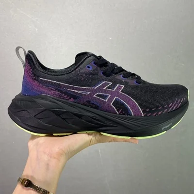 کتونی آسیکس نوابلاست ۴ مشکی بنفش Asics NovaBlast ۴